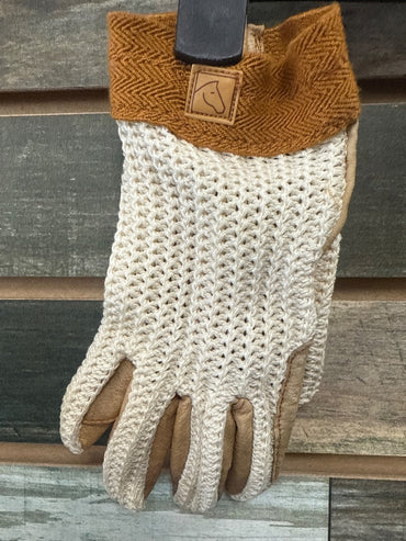 USED Crochet Riding Gloves
