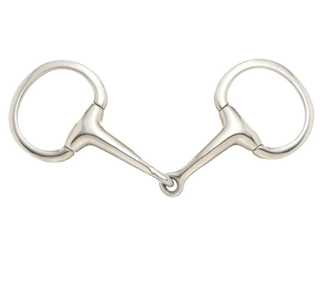 USED Tough1 Kelly Silver Star Snaffle Miniature Eggbutt Bit 3.75"