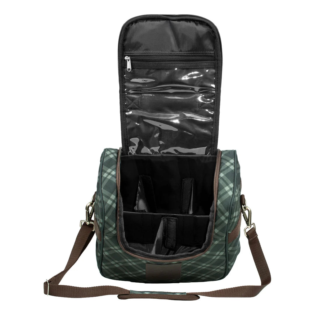 Equinavia Darby Zip Top Grooming Bag - Thyme/Lily Pad