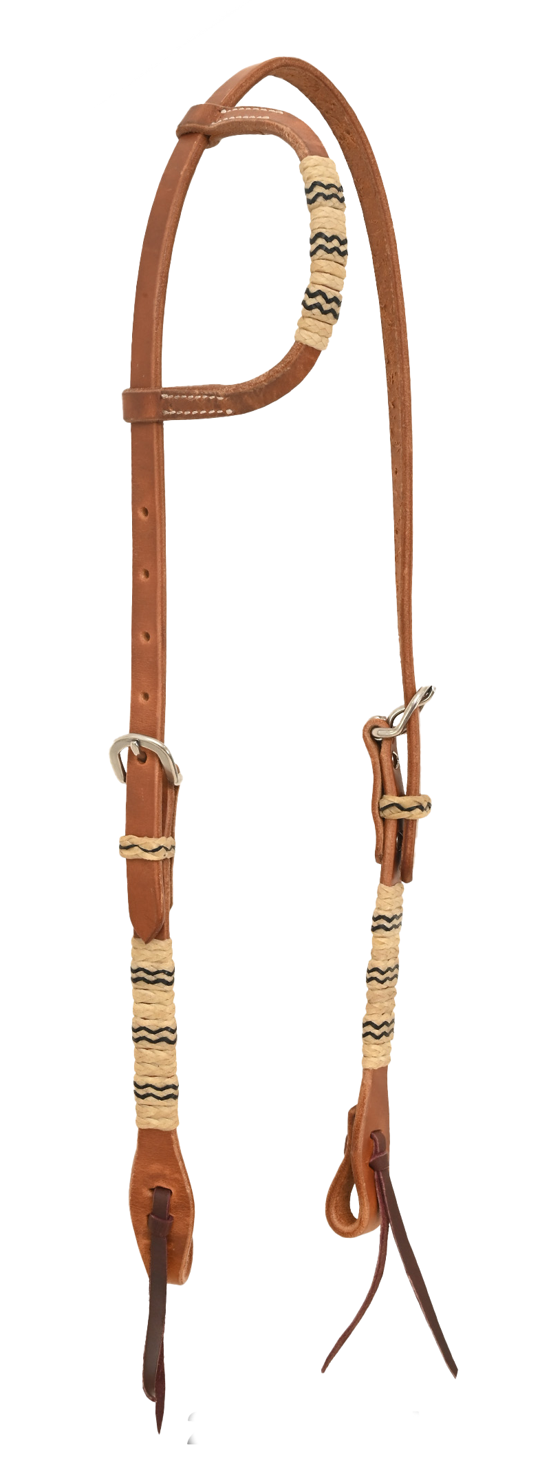 Harness Rawhide Slip-Ear w/ Black Trace