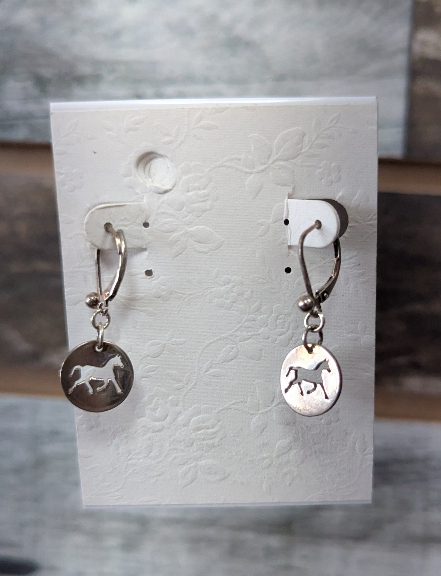 Sterling Silver Horse Earrings