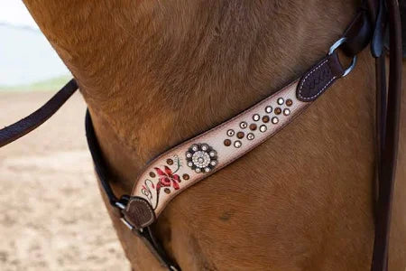 Circle Y Fire Lily Breast Collar