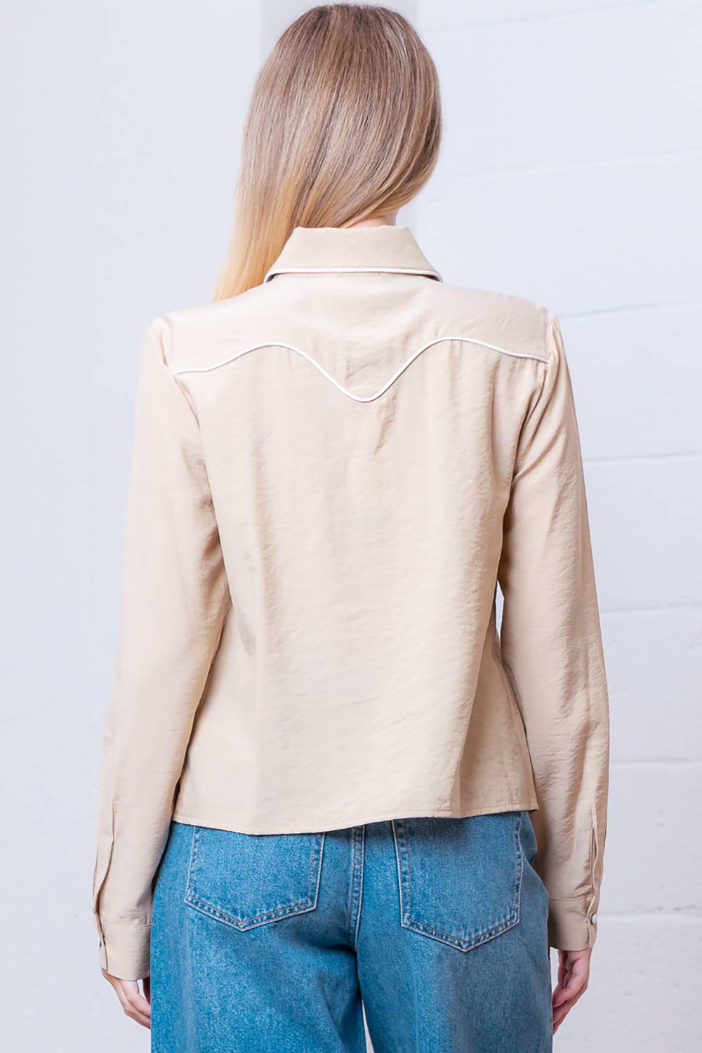 Western Vintage Button Down Blouse