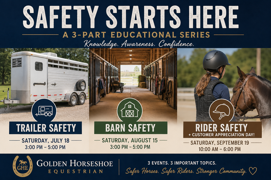 Join Us for a 3-Part Safety Series at Golden Horseshoe Equestrian