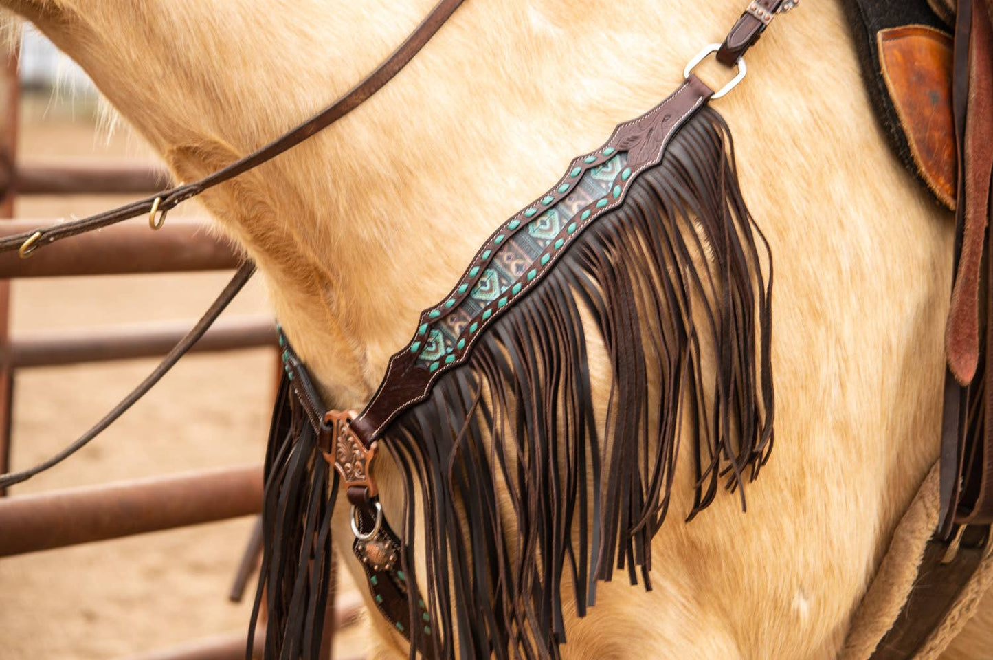 Maverick Fringe Headstall and Breast Collar Set