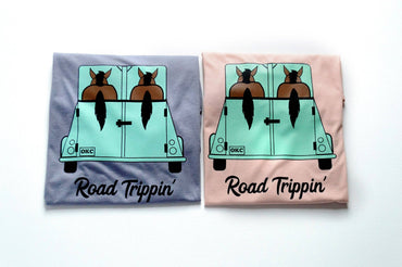 Road Trippin' Equestrian Horse Tshirt