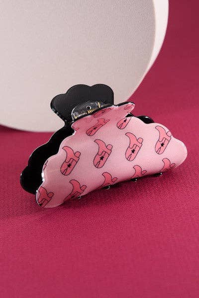 Western Hat / Boot Style Hair Claw Clips