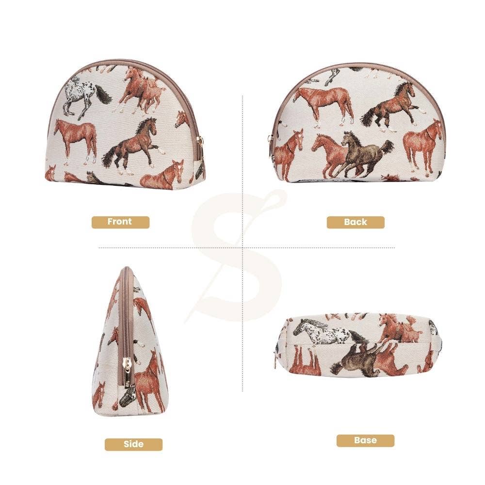 Running Horse Design Makeup/Cosmetic Bag