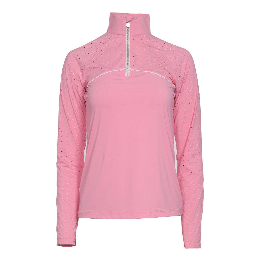 Dapplebay Lady 1/4 Zip Aircut LS Riding Top
