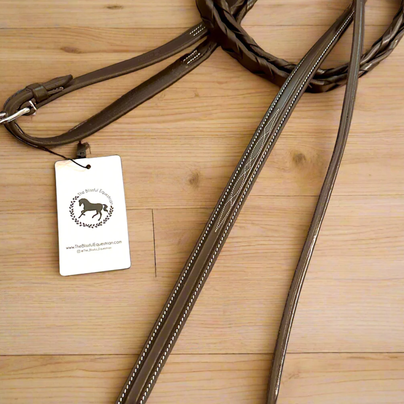 Wesley Fancy Stitch Leather Laced Reins