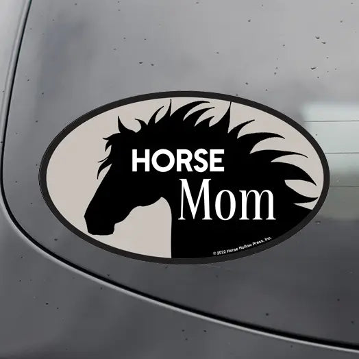 Oval Equestrian Sticker WATERPROOF
