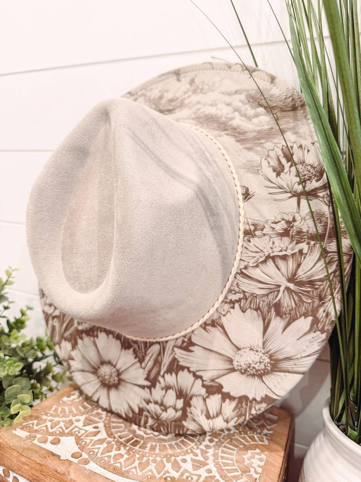 Engraved Wildflower Hat