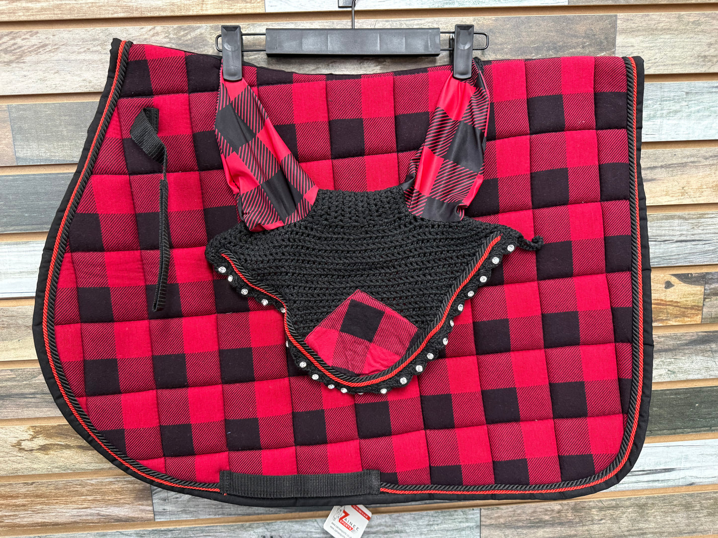 Holiday AP Saddle Pad & Ear Bonnet Set