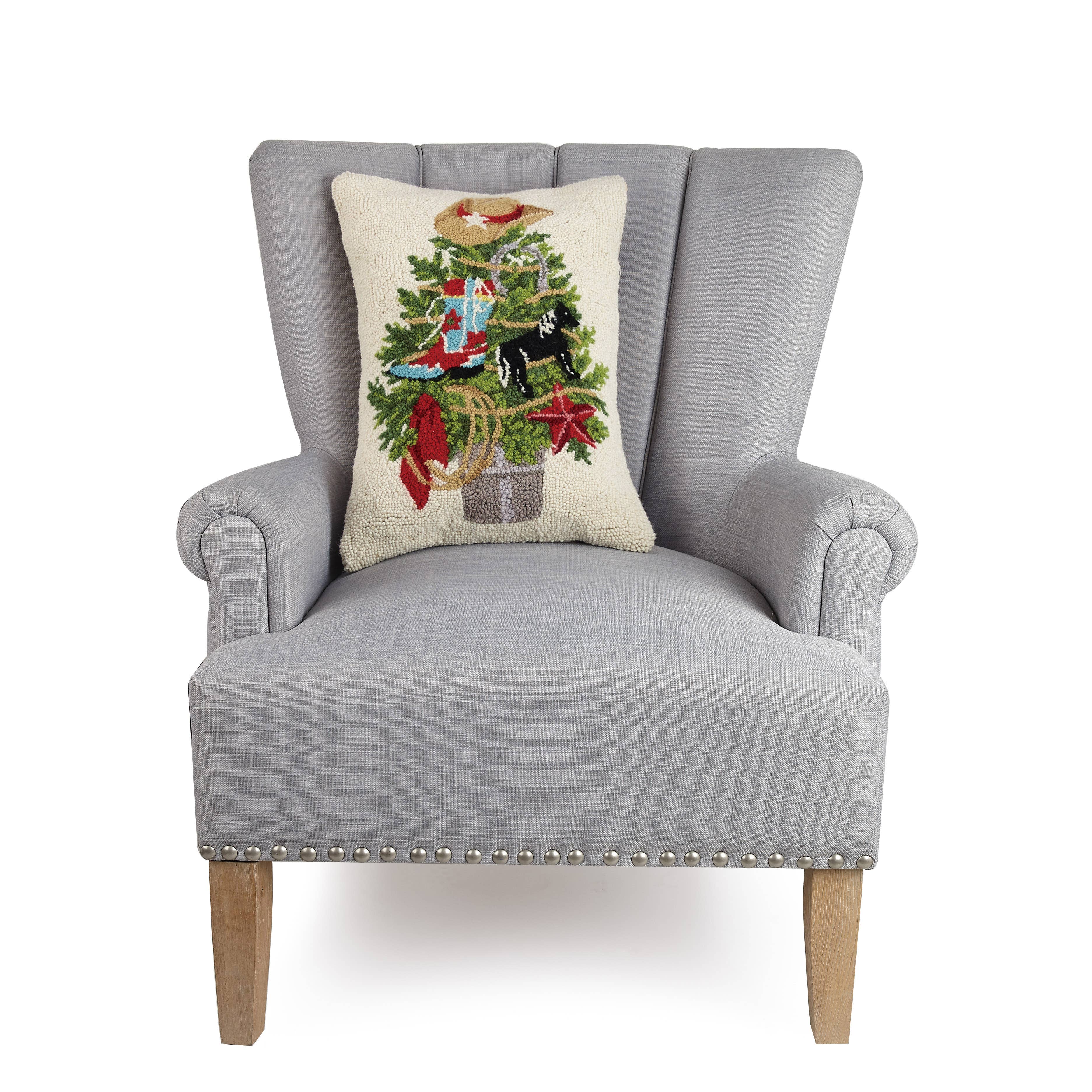 Western Christmas Tree Hook Pillow - Thumbnail 2