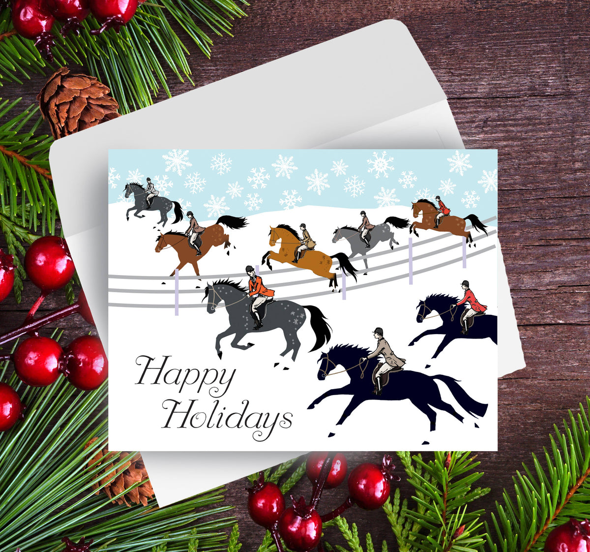 Horse Boxed Christmas Cards | Fox Hunt | 8 Holiday