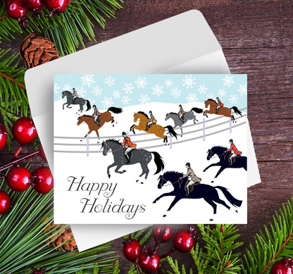 Horse Boxed Christmas Cards | Fox Hunt | 8 Holiday