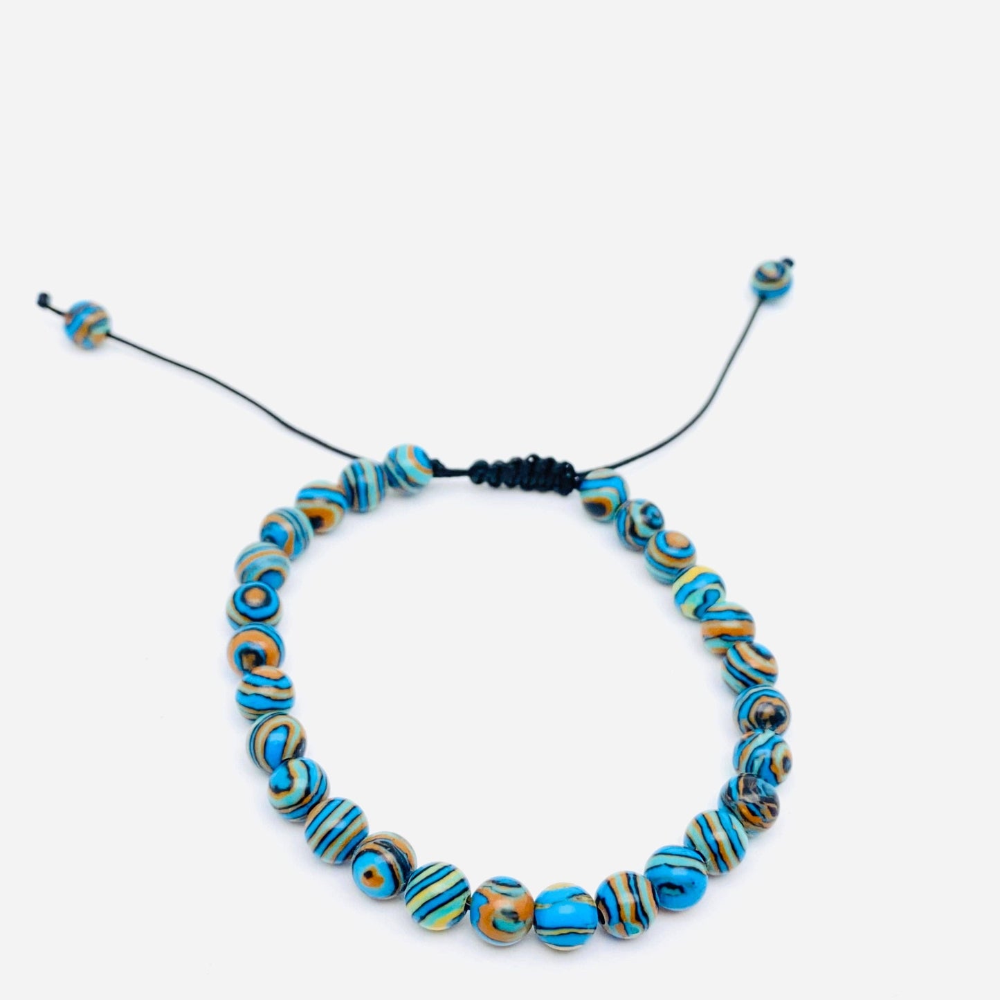 6mm Natural Stone Hand Woven Stretch Bracelets