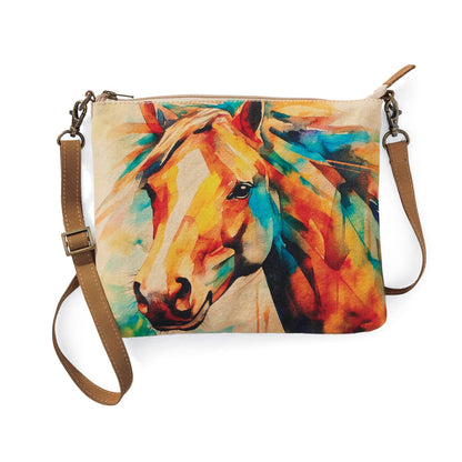 Watercolor Horse Crossbody Bag