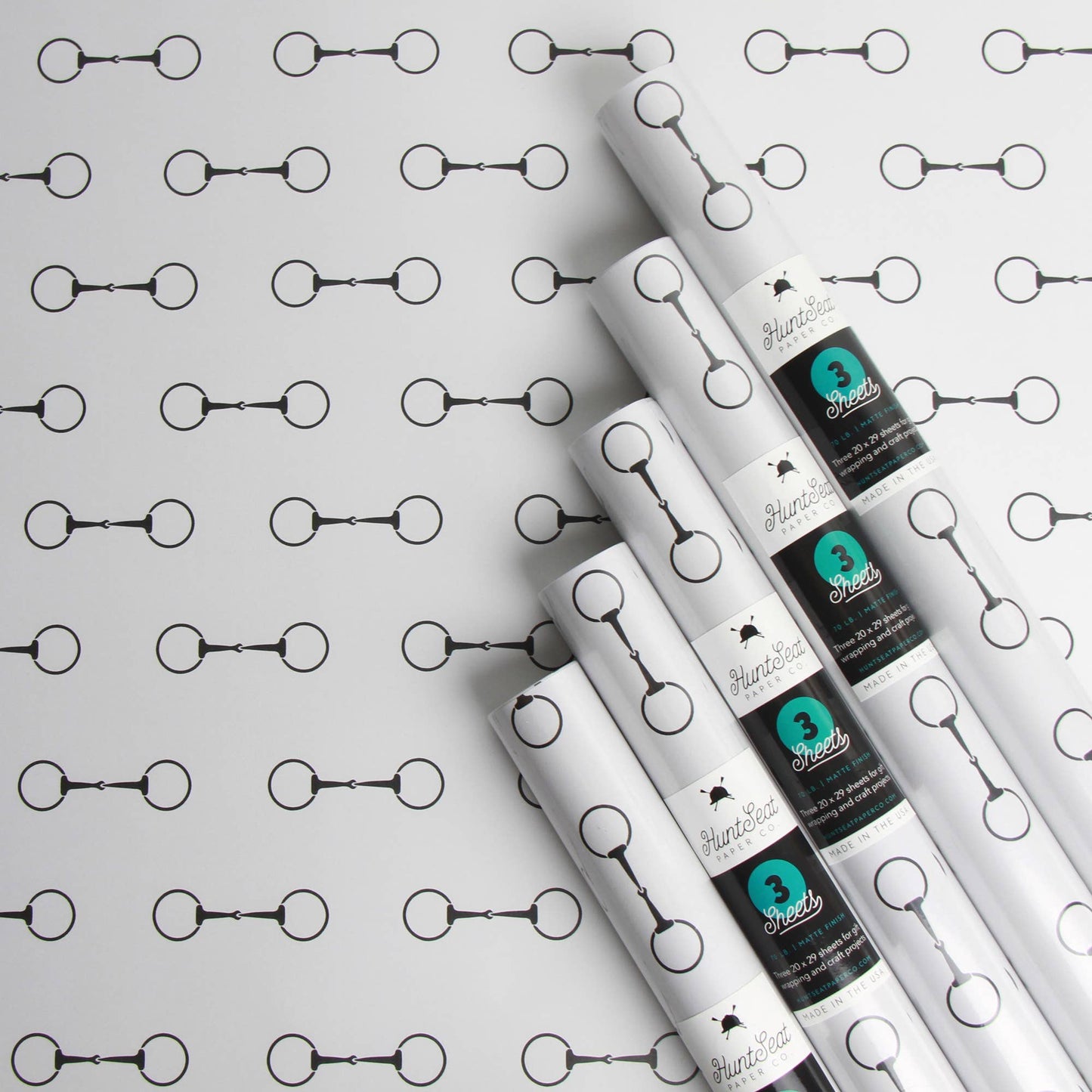 Cream Bits - Equestrian Horse Gift Wrapping Paper