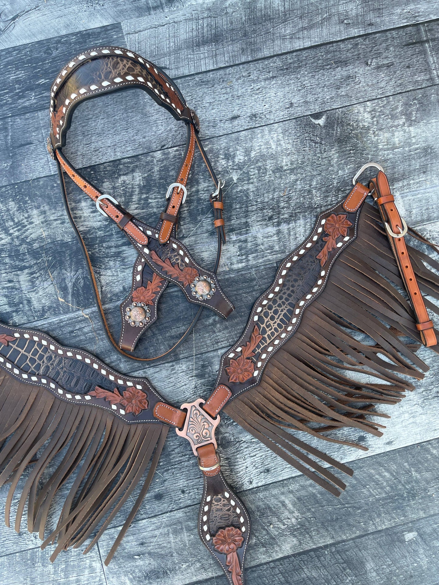 Josie Wales Fringe Headstall and Breast Collar Set