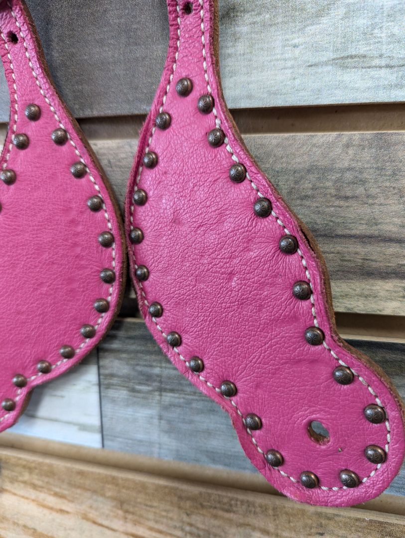 USED Amish Spur Strap Large Hot Pink