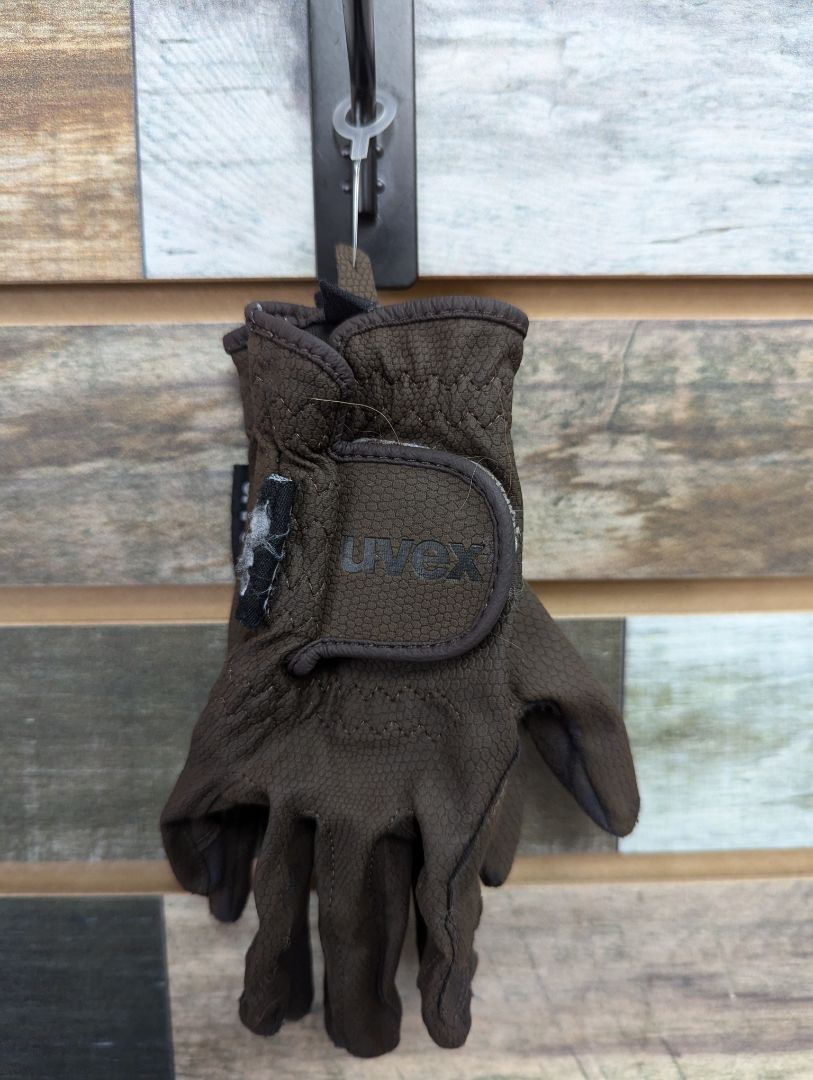 USED Uvex Ladies English Riding Gloves 5 Brown