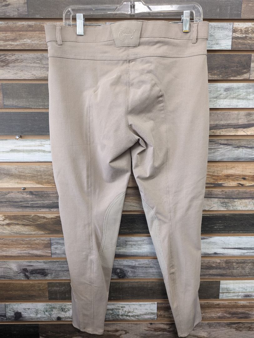 USED (New) Ovation Ladies English Breeches 32/R Natural Beige