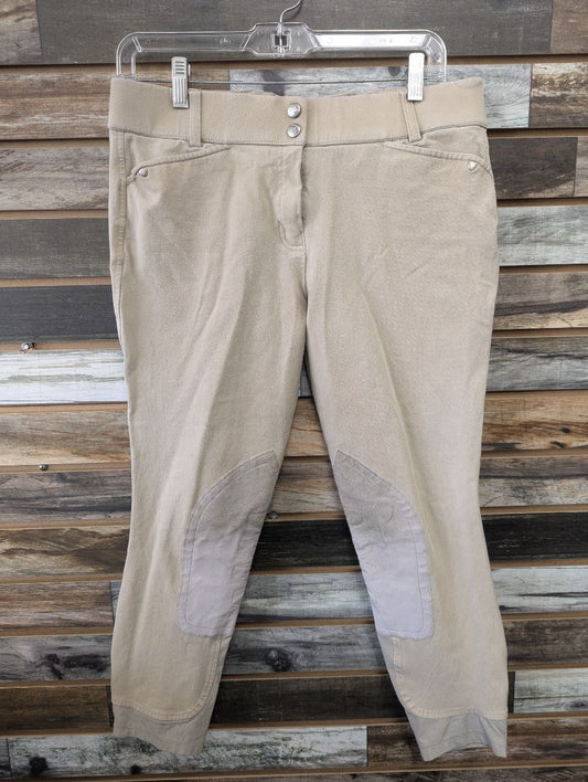 USED Ariat Ladies English Breeches 32/R Tan