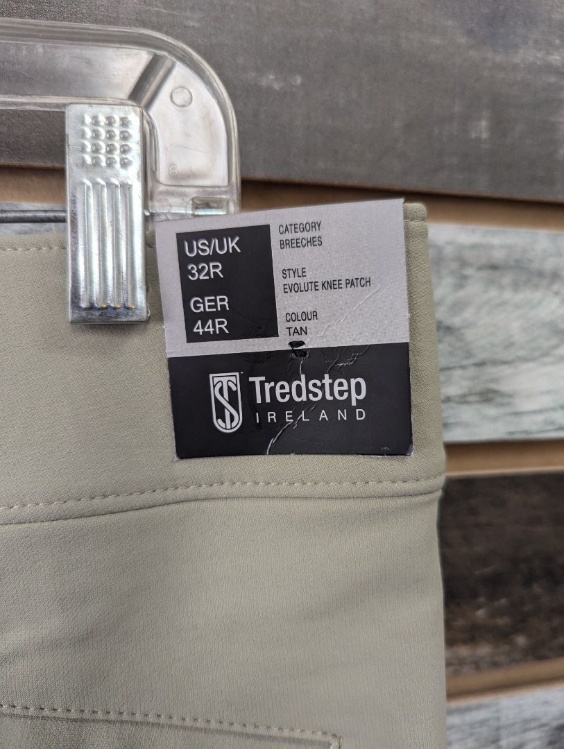 USED (New) Tredstep Ireland Ladies English Breeches 32/R Tan