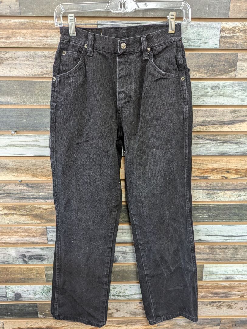 USED Wrangler Ladies Western Jeans 14R Black