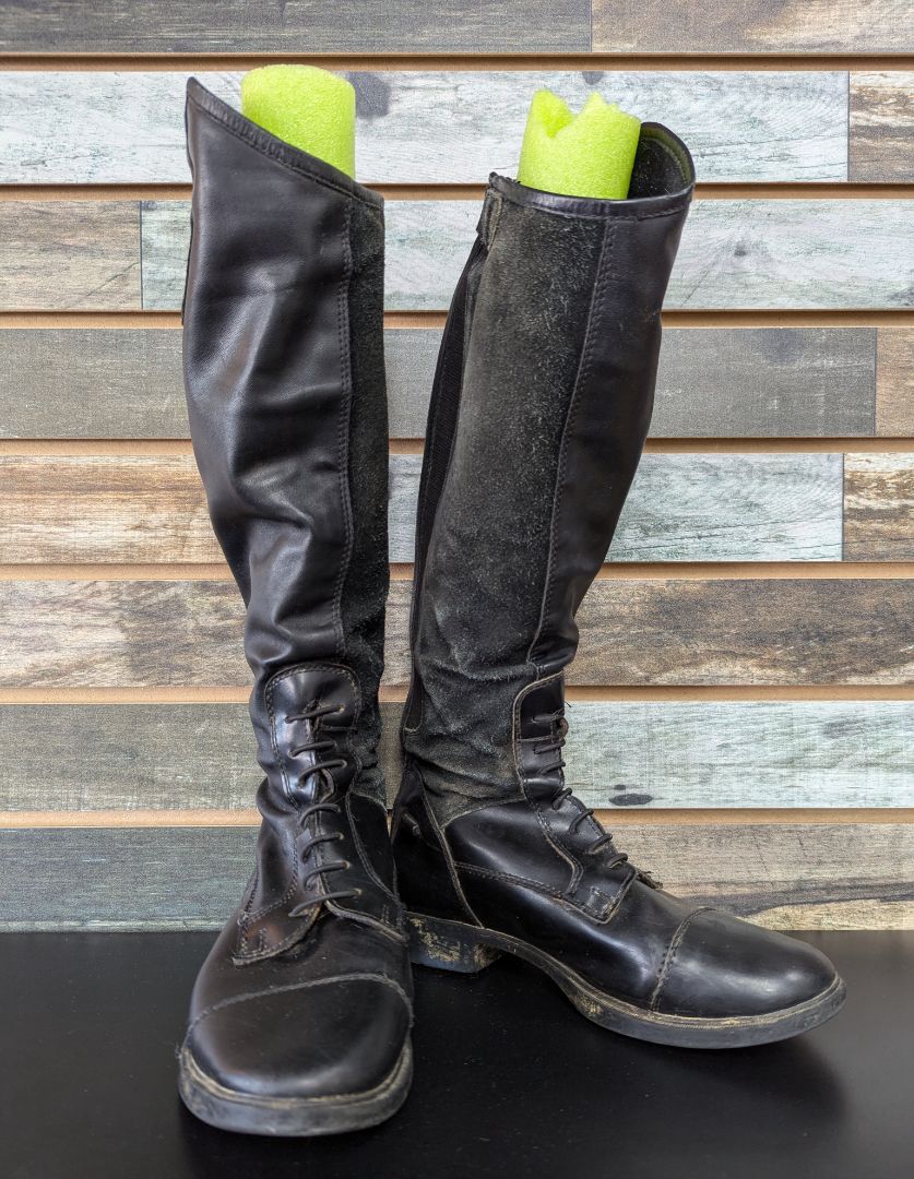 USED Horze Youth Tall Boots 3 Black