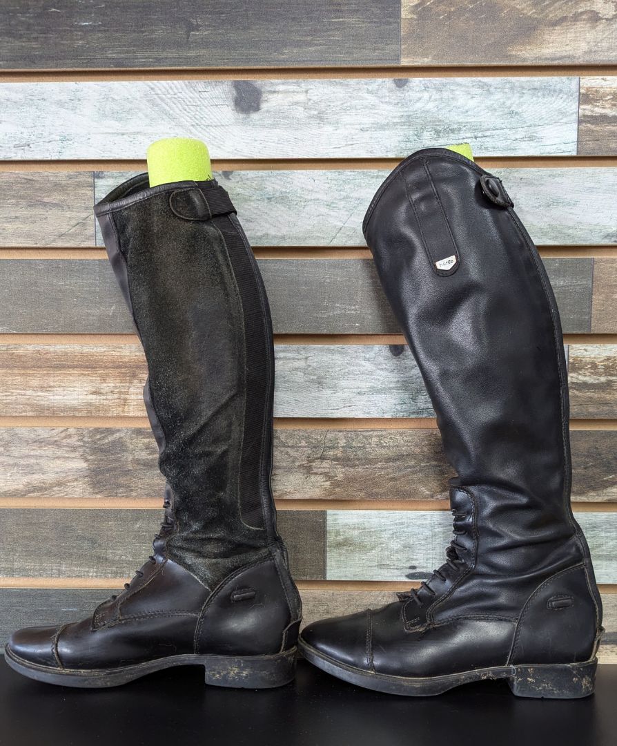 USED Horze Youth Tall Boots 3 Black