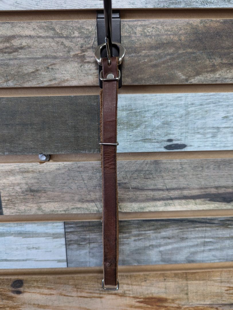 USED  Leather Curb Strap  Medium Oil