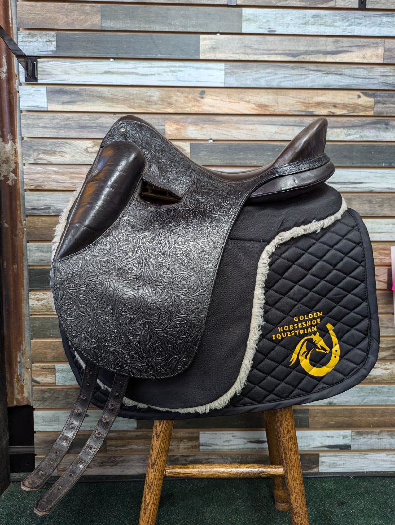 USED Ortho Flex Dressage Saddle 16” Dark Brown