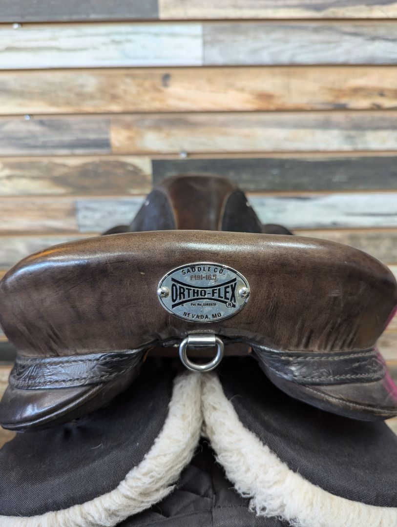 USED Ortho Flex Dressage Saddle 16” Dark Brown