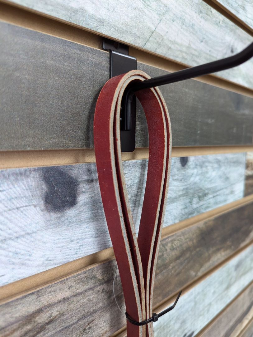 USED  Leather Split Reins 82” Red