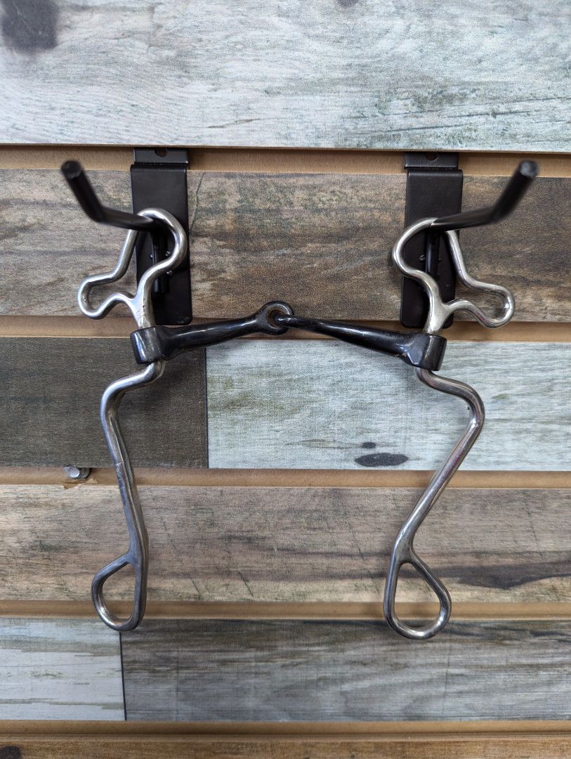 USED  Long Shank Snaffle Curb Bit 4.5”