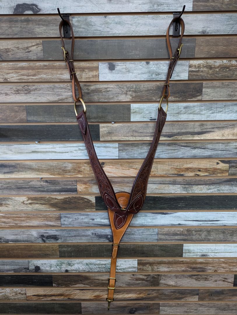 USED Billy Cook Western Saddle with Headstall, Breast Collar, and Back Cinch 17” Light Oil