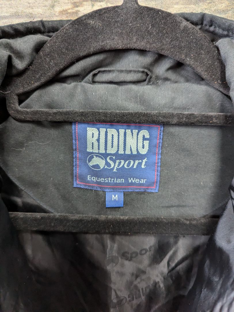 USED Riding Sport Zip Up Vest Medium Black