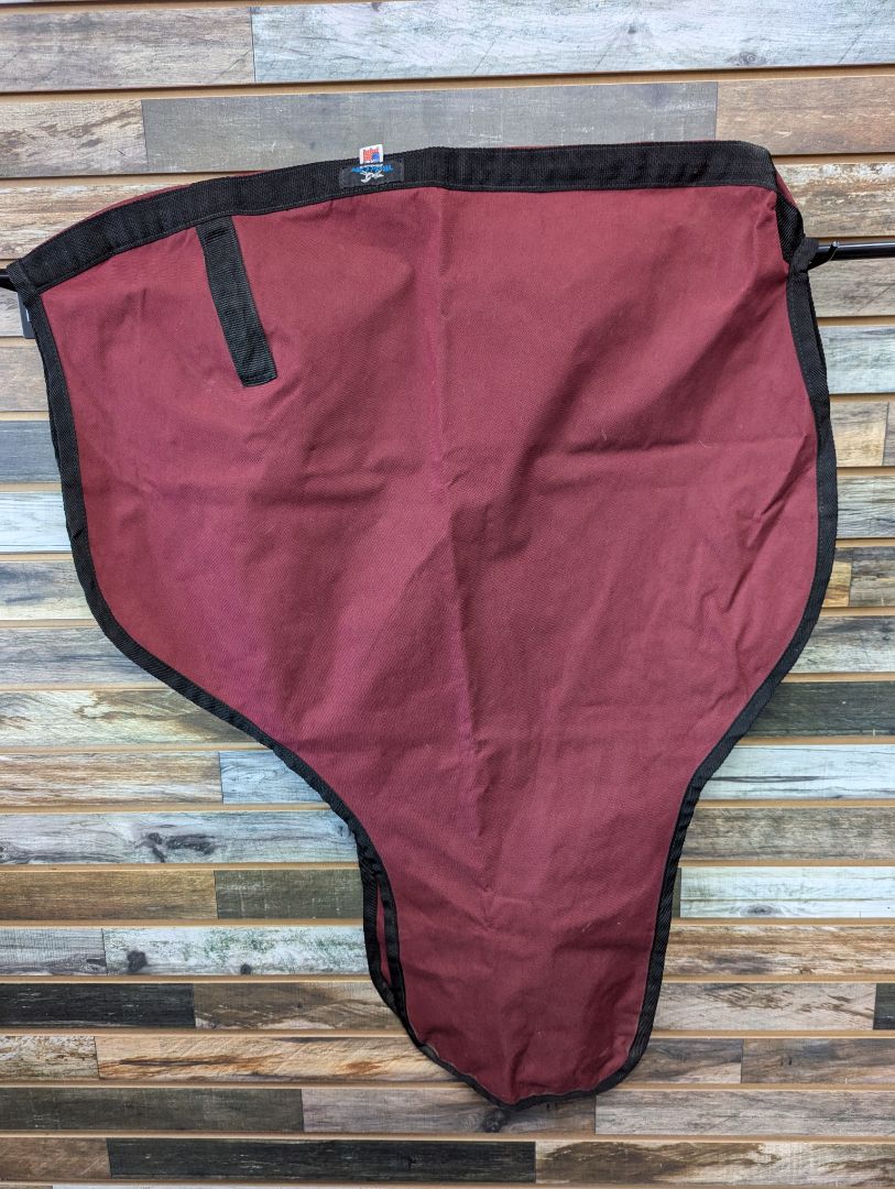 USED World Class Western Saddle Cover  Burgundy