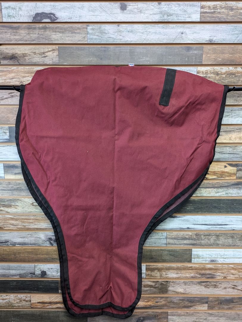 USED World Class Western Saddle Cover  Burgundy