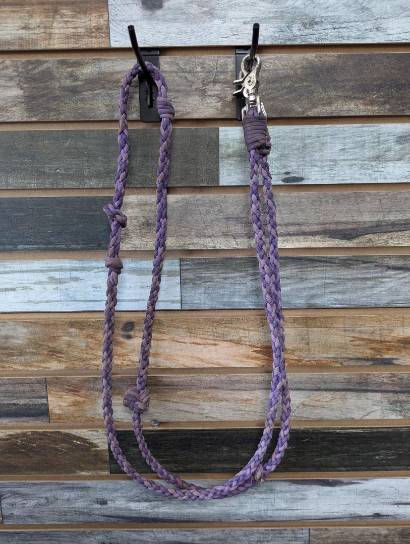 USED  Clip On Reins 90” Purple