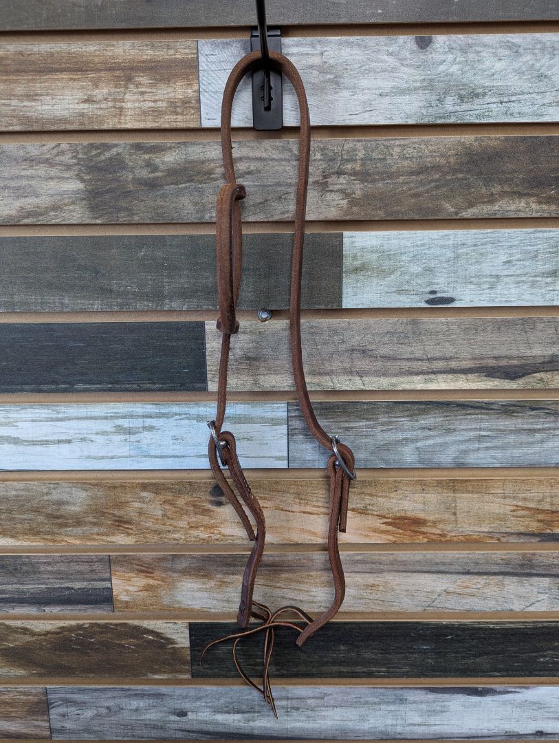 USED  Simple One Eared Headstall Horse Medium Oil