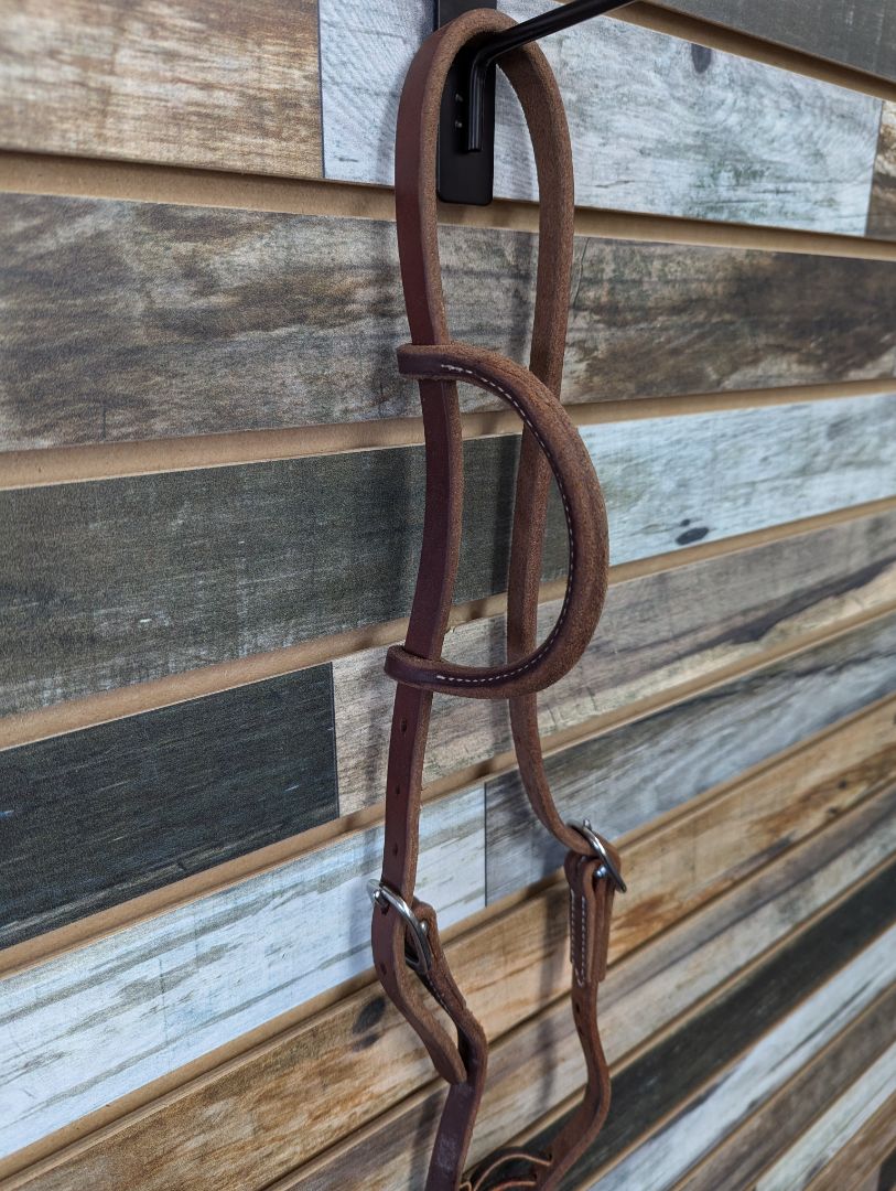 USED  Simple One Eared Headstall Horse Medium Oil