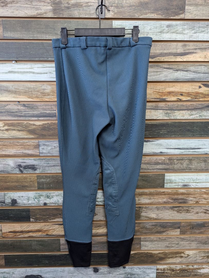 USED Tuffrider Breeches with Elastic Ankles 32" Blue