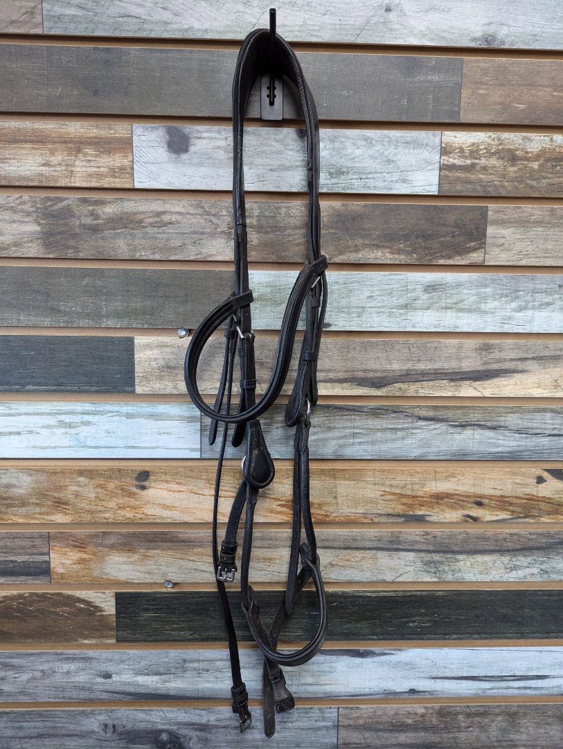 USED Collegiate Comfy Tack Bridle Horse Black