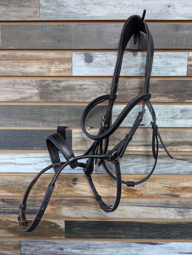 USED Collegiate Comfy Tack Bridle Horse Black