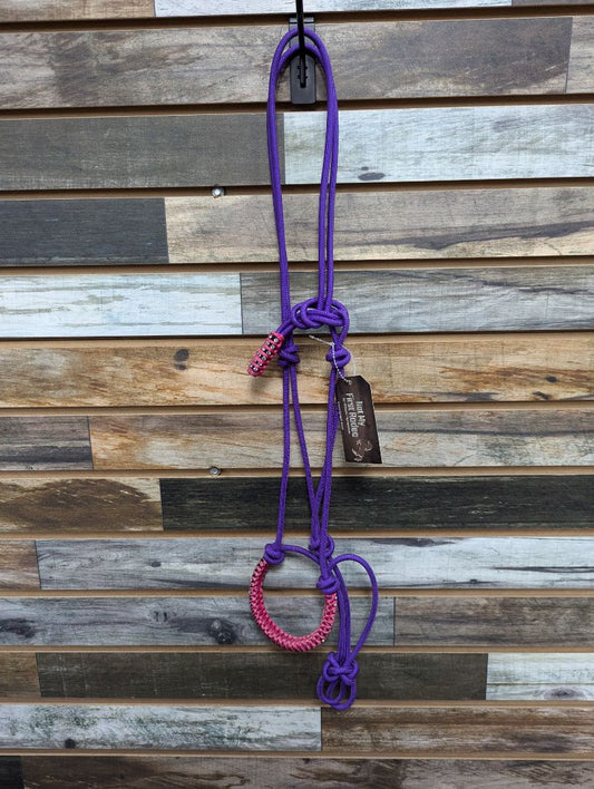 Tough 1 Rope Halter Horse Pink/Purple