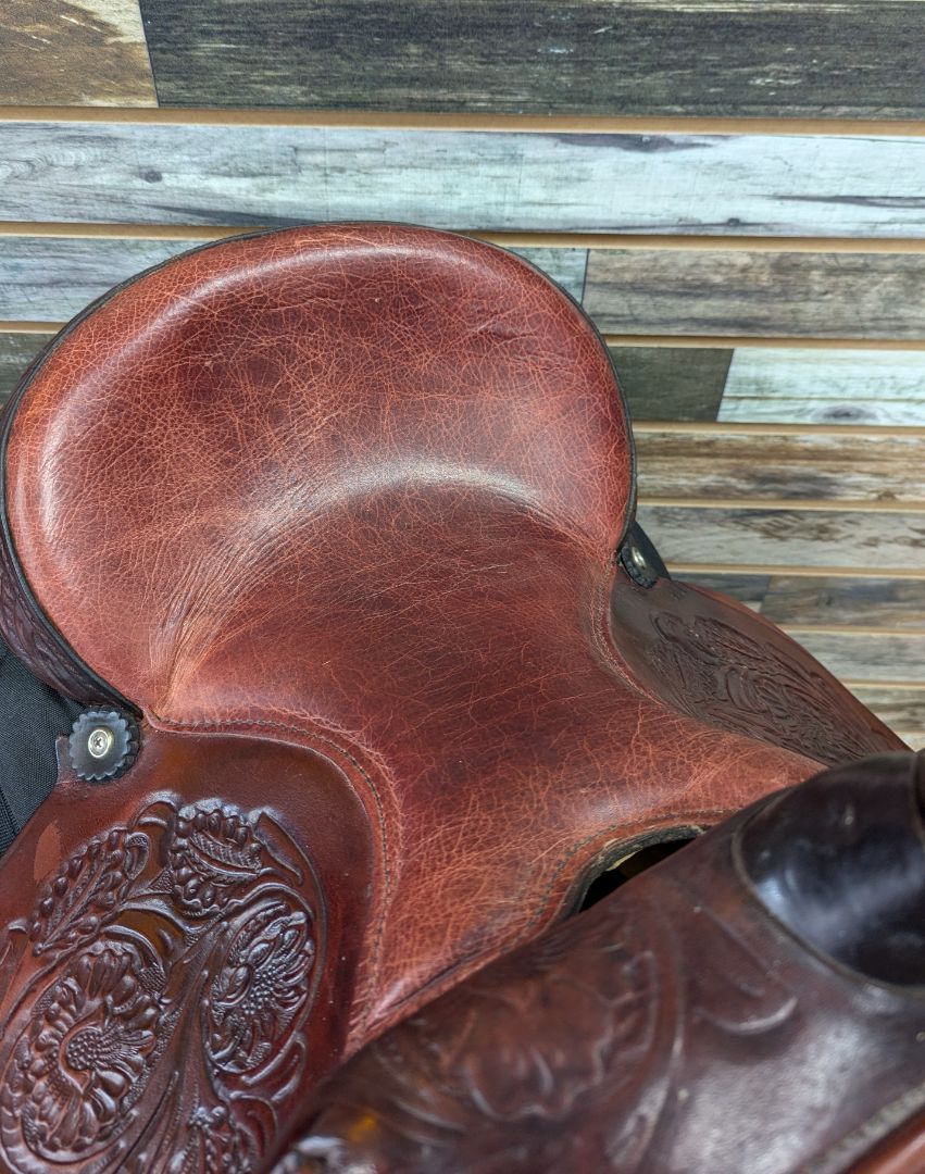 USED AMTECH Western Saddle 13.5" Brown and Black