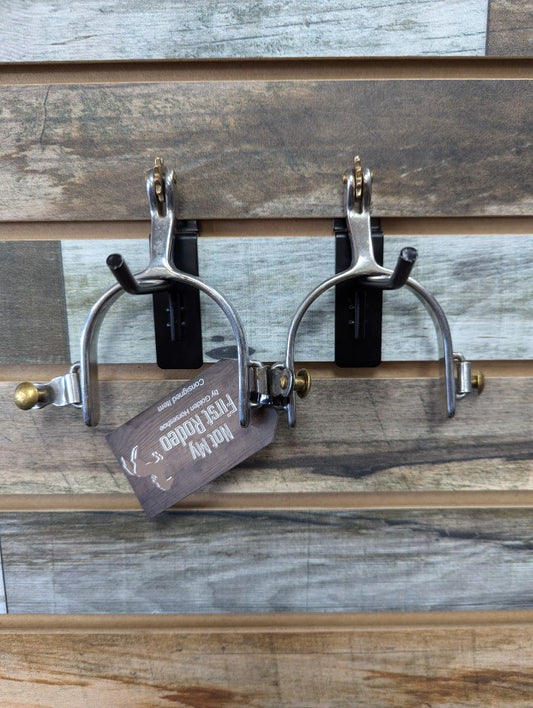 USED Weaver Ladies Western Spurs Ladies Silver